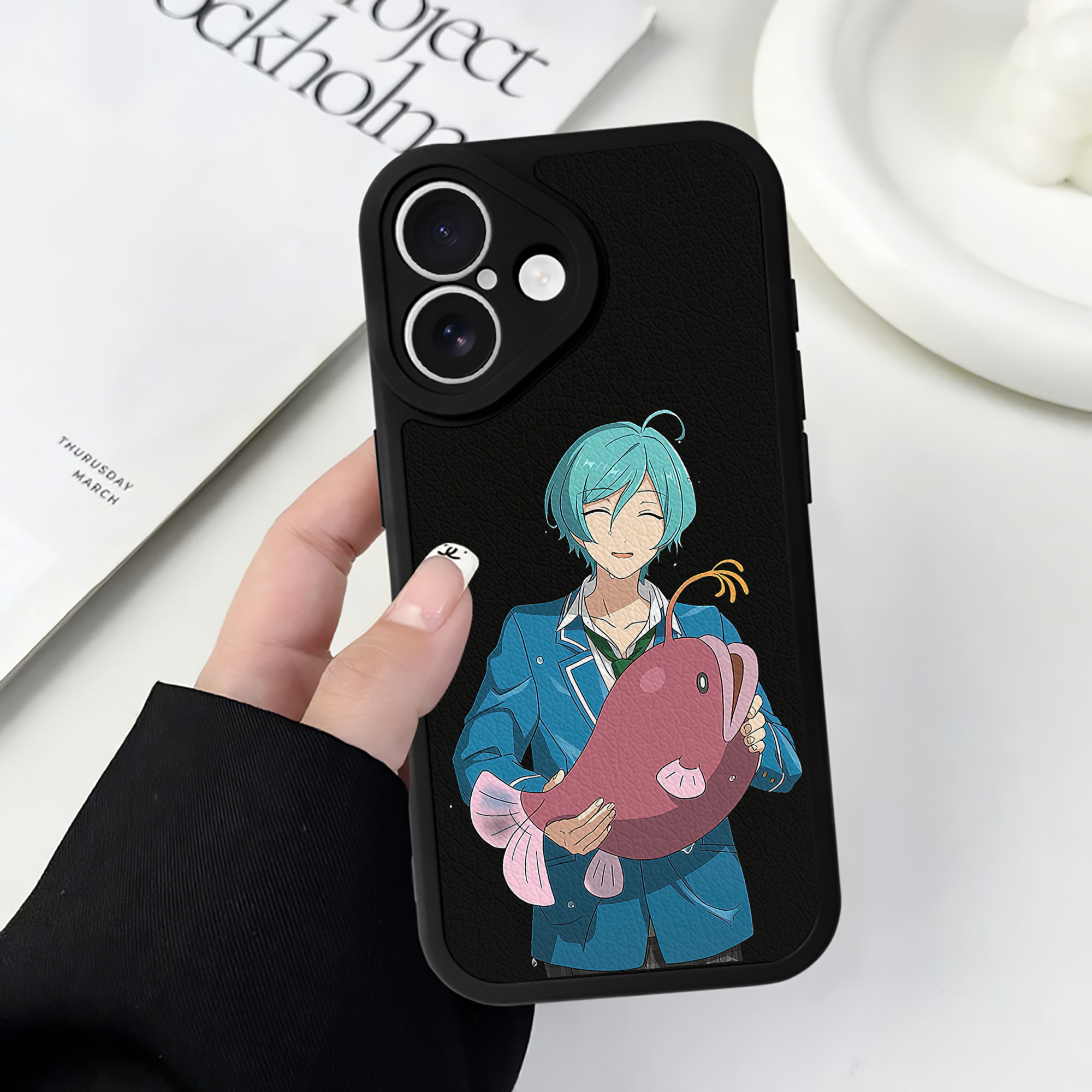 （画像用） あんさんぶるスターズ! Ensemble Stars 【iPhone 16シリーズ対応】シリコンスマホケース（レザー調） 材質：シリコン